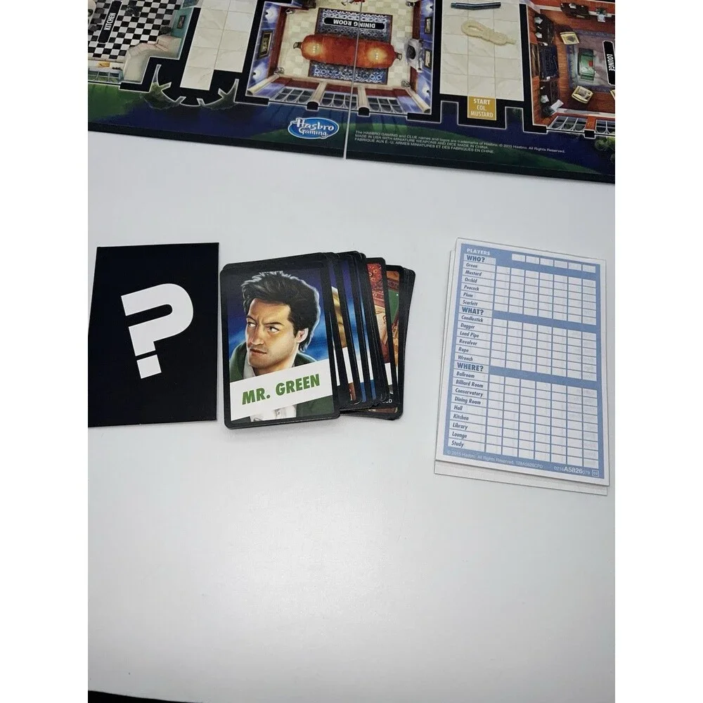 VTG Hasbro Clue The Classic Mystery Board Game - A5826079 2015-Complete Game
